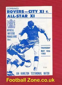 Ian Hamilton Testimonial Benefit Match Bristol Rovers 1968