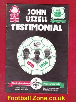 John Uzzell Testimonial Benefit Match Plymouth Argyle 1986