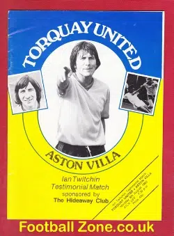 Ian Twitchin Testimonial Benefit Match Torquay United 1983