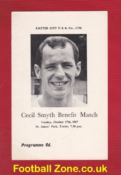 Cecil Smyth Testimonial Benefit Match Exeter City 1967