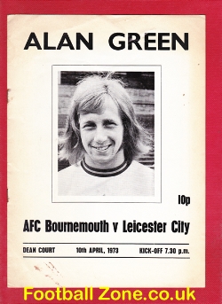 Alan Green Testimonial Benefit Match Bournemouth 1973
