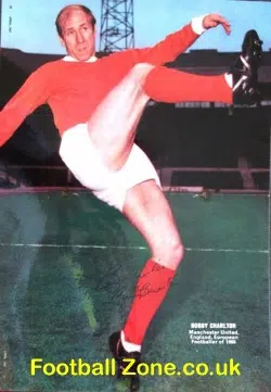 Manchester United Bobby Charlton Signed Autographed Picture