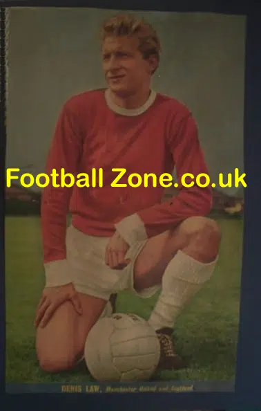 Manchester United Denis Law Signed Picture – Large