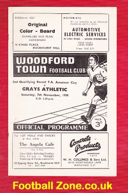 Woodford Town v Brentwood & Warley 1958