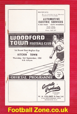 Woodford Town v Berkhamsted Town 1957