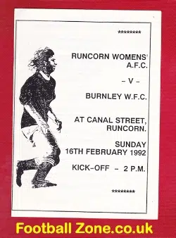 Runcorn Ladies v Burnley 1992 - Women's Football