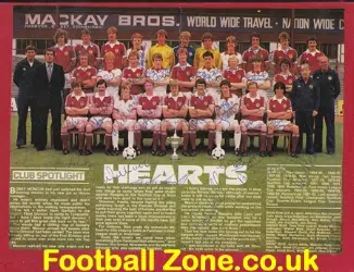Heart Of Midlothian Hearts Football Team 1980/81 Multi SIGNED