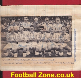 Brighton Hove Albion 1950s – Multi Autographs + Nicholls WBA