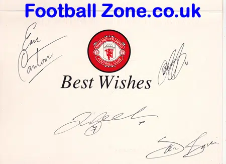 Manchester United Signed Cantona Beckham Giggs Bruce Schmeichel