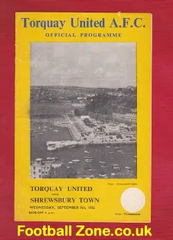 Torquay United v Shrewsbury Town 1955