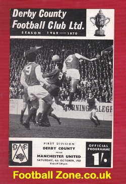Derby County v Manchester United 1969