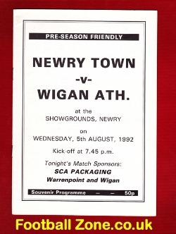 Newry Town v Wigan Athletic 1992 – Ireland