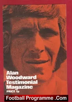 Alan Woodward Testimonial Benefit Game Sheffield United 1974 - football programme