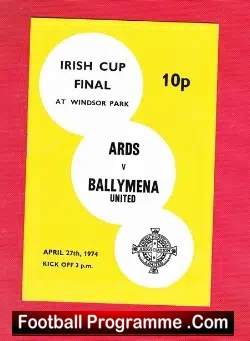 Ards v Ballymena United 1974 – Irish Cup Final