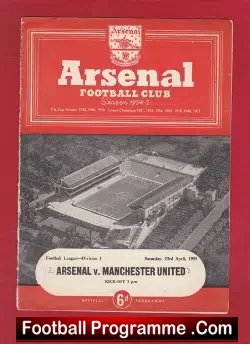 Arsenal v Manchester United 1955
