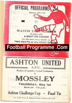 Ashton United v Mossley 1952 – Special VIP Edition