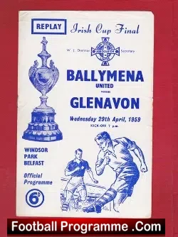 Ballymena United v Glenavon 1959 – Irish Cup Final