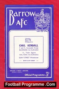 Barrow v Gateshead 1957