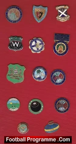 Bowling – Old Set of Bowling Badges X 14