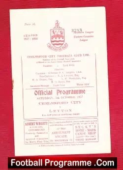 Chelmsford City v Leyton 1957