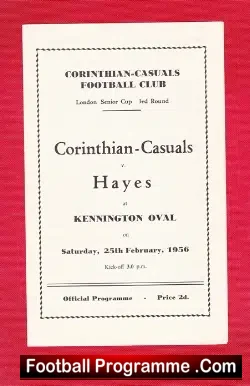 Corinthian Casuals v Hayes 1956