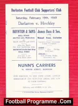 Darlaston v Hinckley 1949