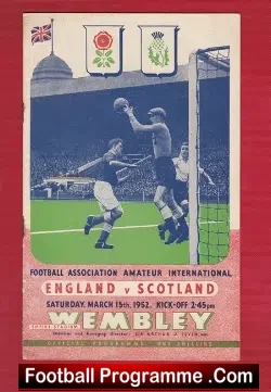England v Scotland 1952 – Amateur International Match