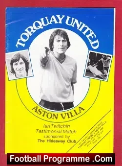 Ian Twitchin Testimonial Benefit Match Torquay United 1983