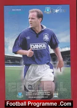 John Ebbrell Benefit Match Testimonial Everton FC 1999 - football programme