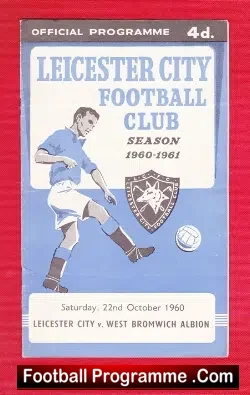 Leicester City v WBA 1960 - football programme