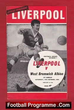Liverpool v WBA 1963 - football programme