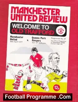 Manchester United v QPR 1977