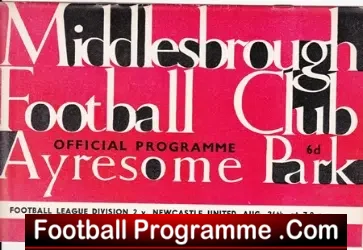 Middlesbrough v Newcastle United 1963