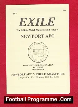 Newport AFC v Cheltenham Town 1995 – Reserves Match