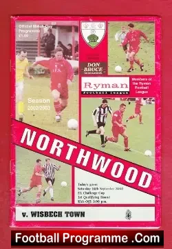 Northampton Town v Wisbech Town 2002