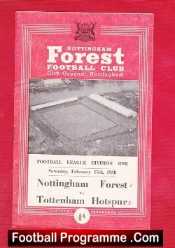 Nottingham Forest v Tottenham 1958 – Munich Tribute
