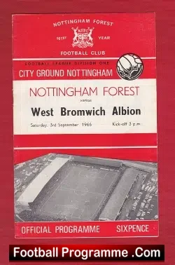 Nottingham Forest v WBA 1966