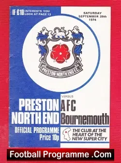 Preston North End v Bournemouth 1974 – Bobby Charlton