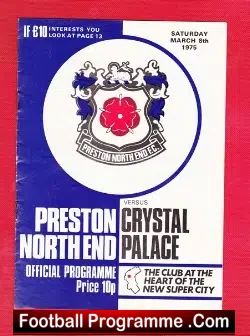 Preston North End v Crystal Palace 1975 – Bobby Charlton