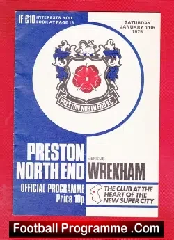 Preston North End v Wrexham 1975 – PNE Manager Bobby Charlton