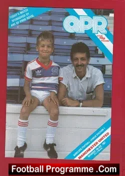 Queens Park Rangers v Manchester United 1987 - football programme