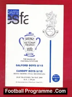 Salford Boys v Cardiff Boys 2000 – Under 15s Football