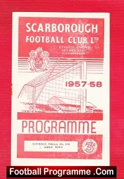 Scarborough v Goole Town 1958