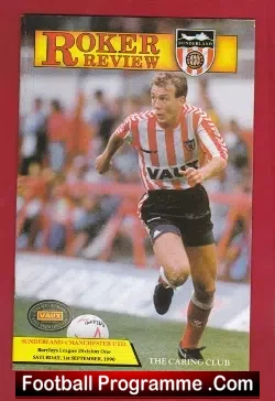 Sunderland v Manchester United 1990 - football programme