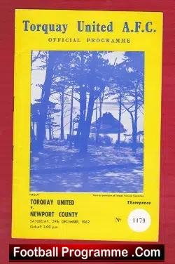 Torquay United v Newport County 1962