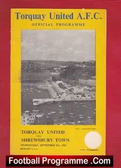 Torquay United v Shrewsbury Town 1955