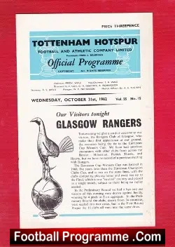 Tottenham Hotspur v Glasgow Rangers 1962 – to clear