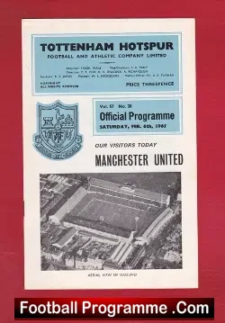 Tottenham Hotspur v Manchester United 1965