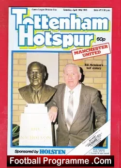 Tottenham Hotspur v Manchester United 1986