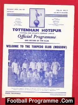 Tottenham Hotspur v Torpedo Moscow 1959 – Russia